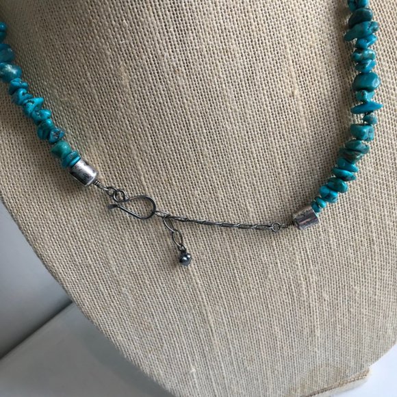 DTR Jay King "Mine Finds" Turquoise, Amber, Silver Necklace - Picture 3 of 5